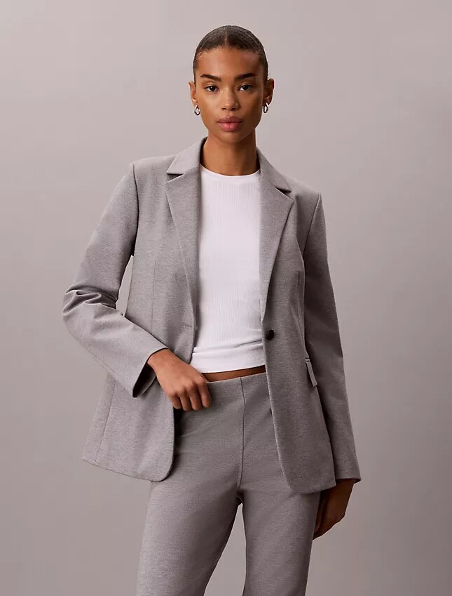 Blazer slim de ponte Blazer slim de ponte