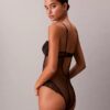 Body de encaje floral negro de CK Black Body de encaje floral negro de CK Black