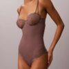 Body sensual de encaje elástico