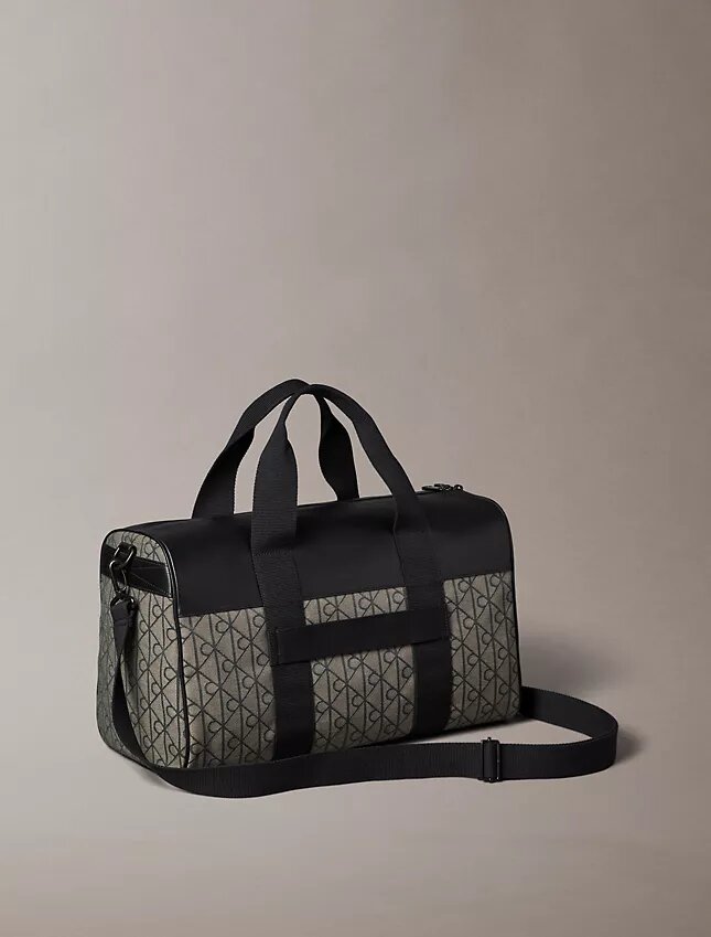 Bolsa de viaje con emblema jacquard Bolsa de viaje con emblema jacquard