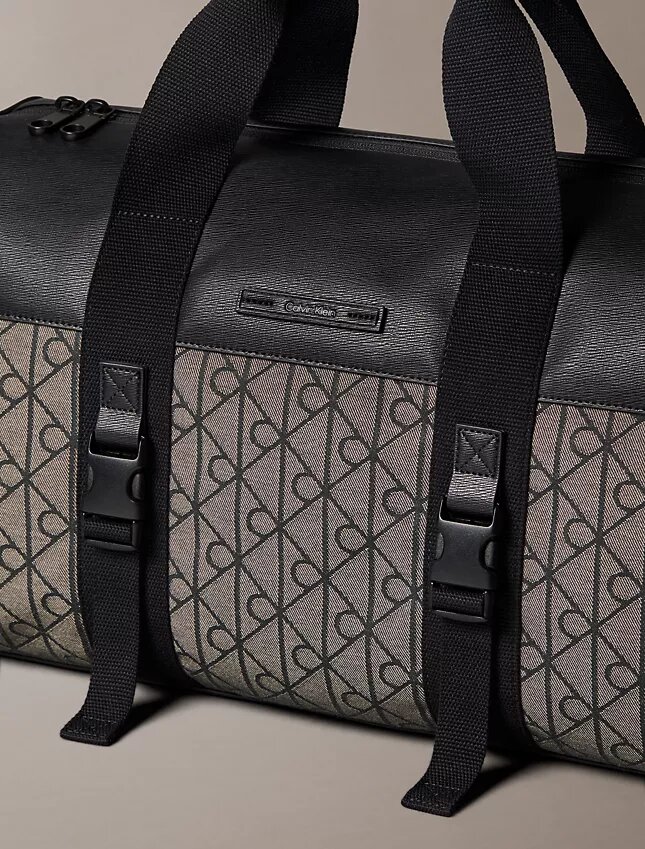 Bolsa de viaje con emblema jacquard Bolsa de viaje con emblema jacquard