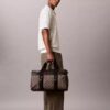 Bolsa de viaje con emblema jacquard Bolsa de viaje con emblema jacquard