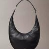 Bolso bandolera convertible con forma curvada