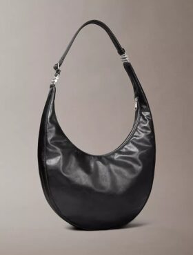 Bolso bandolera convertible con forma curvada
