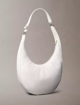 Bolso bandolera convertible con forma curvada