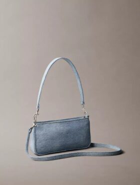 Bolso bandolera convertible de Denim con logotipo