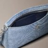 Bolso bandolera convertible de Denim con logotipo Bolso bandolera convertible de Denim con logotipo