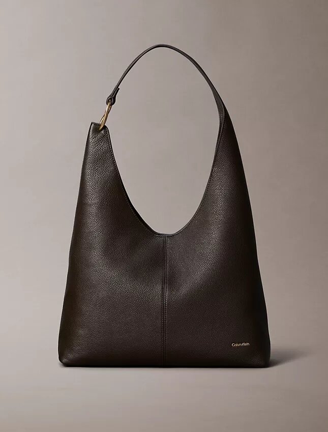 Bolso bandolera mediano de piel holgado Bolso bandolera mediano de piel holgado
