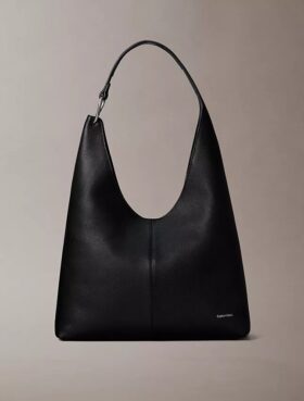 Bolso bandolera mediano de piel holgado