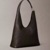 Bolso bandolera mediano de piel holgado Bolso bandolera mediano de piel holgado