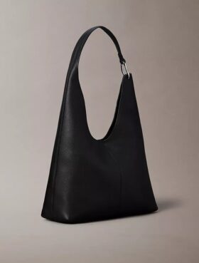 Bolso bandolera mediano de piel holgado