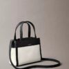 Bolso bandolera mini tote de lona Monogram Bolso bandolera mini tote de lona Monogram