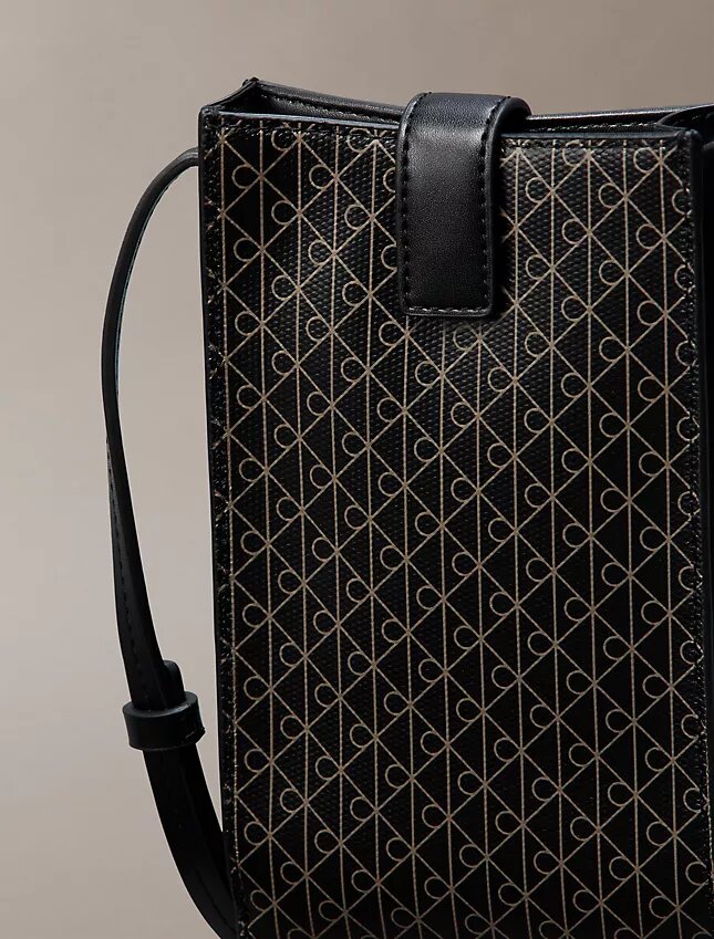 Bolso bandolera para móvil con el logotipo del emblema por toda la superficie Bolso bandolera para móvil con el logotipo del emblema por toda la superficie
