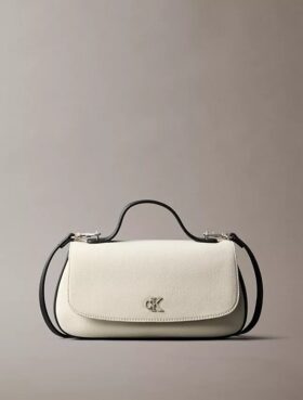 Bolso de hombro con asa de lona Monogram
