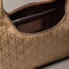 Bolso de hombro con jacquard de emblema