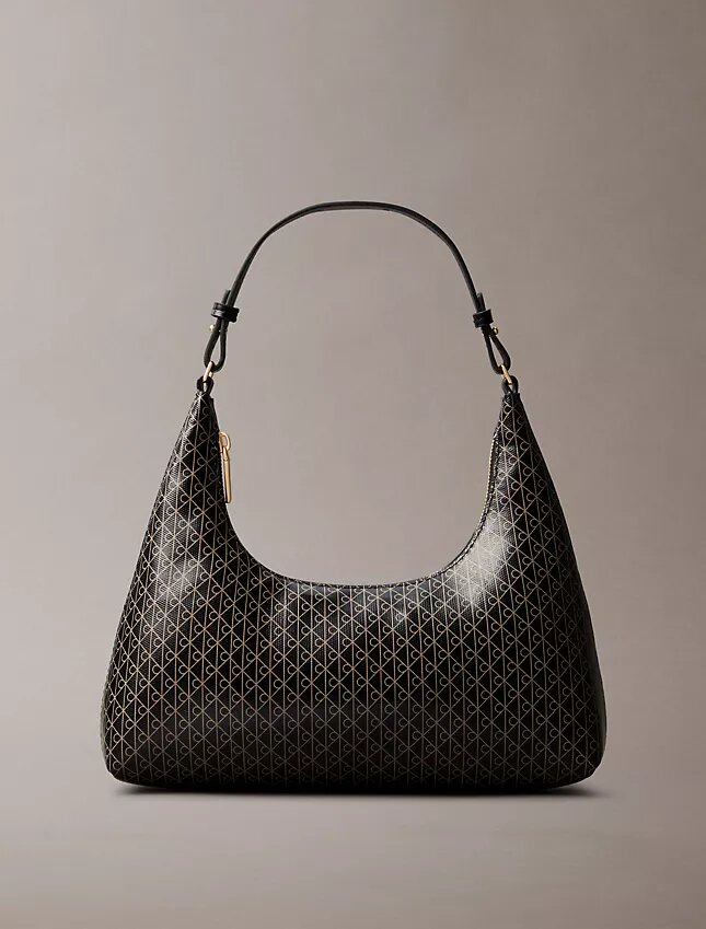 Bolso de hombro con logotipo estampado por toda la superficie Bolso de hombro con logotipo estampado por toda la superficie