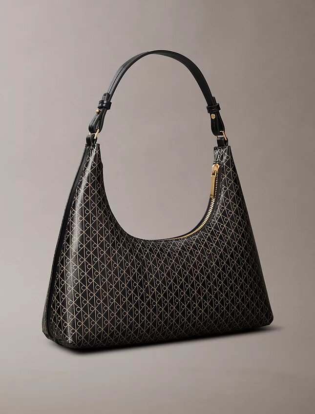 Bolso de hombro con logotipo estampado por toda la superficie Bolso de hombro con logotipo estampado por toda la superficie
