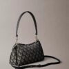 Bolso de hombro con logotipo Monogram plisado