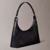 Bolso de hombro de malla con logotipo