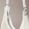 Bolso de hombro de malla con logotipo