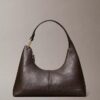 Bolso de hombro de piel holgado