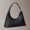 Bolso de hombro de piel holgado