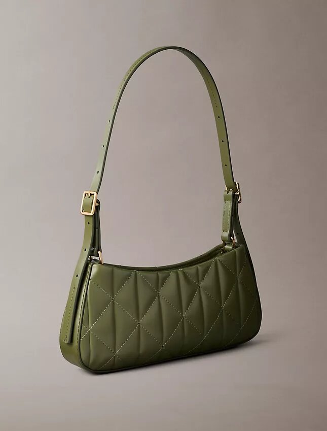 Bolso de hombro pequeño con logotipo acolchado Bolso de hombro pequeño con logotipo acolchado