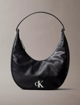 Bolso de hombro pequeño convertible con forma curvada