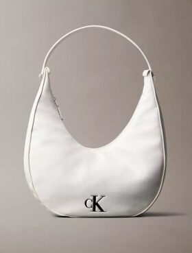 Bolso de hombro pequeño convertible con forma curvada