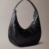 Bolso de hombro pequeño convertible con forma curvada