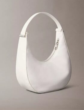 Bolso de hombro pequeño convertible con forma curvada