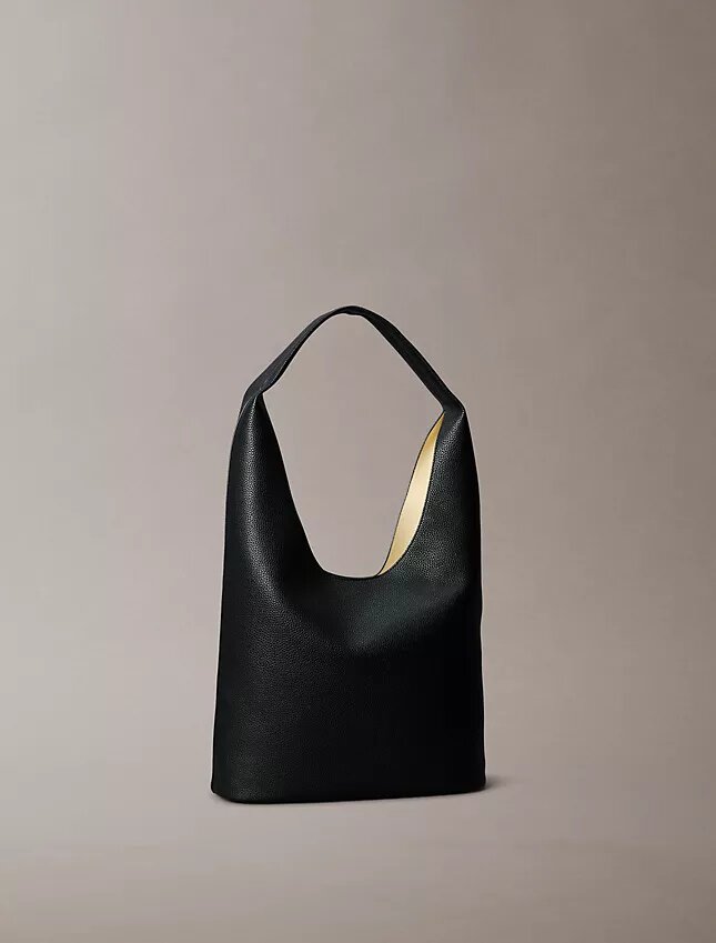 Bolso grande y holgado con textura de grano de guijarros Bolso grande y holgado con textura de grano de guijarros