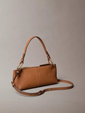 Bolso pequeño convertible de cuero holgado