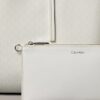 Bolso tote con el logotipo del emblema por toda la superficie y bolsillo Bolso tote con el logotipo del emblema por toda la superficie y bolsillo