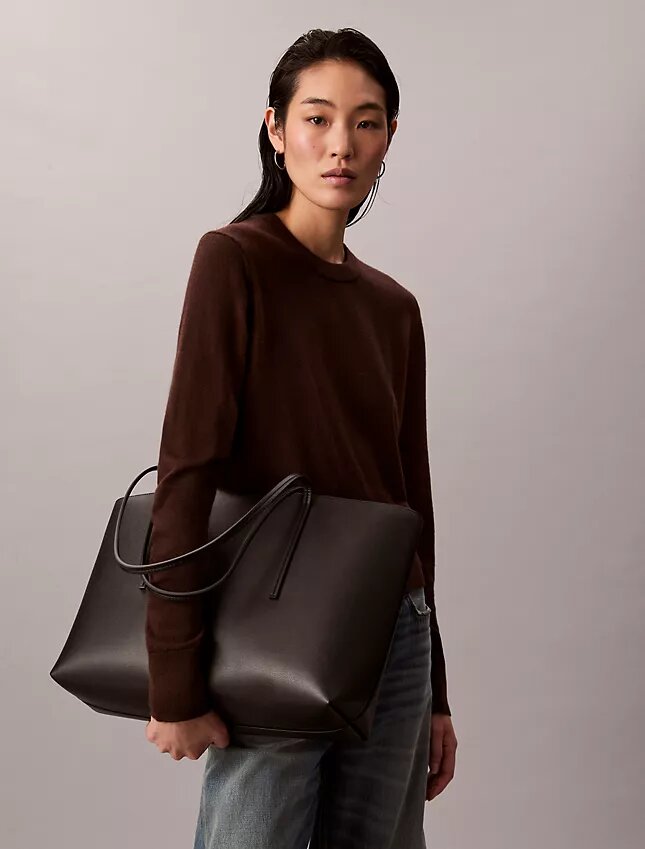 Bolso tote con logotipo metalizado Bolso tote con logotipo metalizado