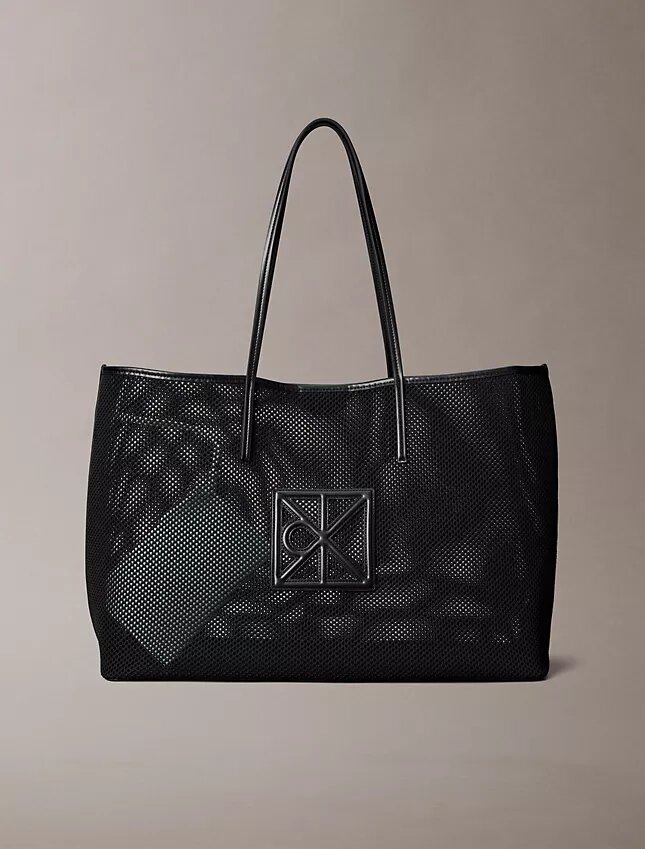 Bolso tote grande de malla con logotipo Bolso tote grande de malla con logotipo