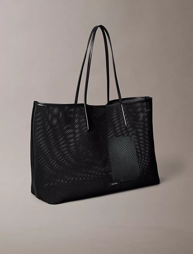 Bolso tote grande de malla con logotipo Bolso tote grande de malla con logotipo