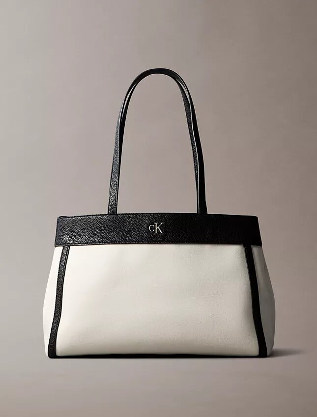 Bolso tote mediano de lona con Monogram Bolso tote mediano de lona con Monogram