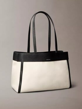 Bolso tote mediano de lona con Monogram