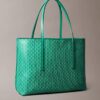 Bolso tote pequeño con estampado del logotipo en todo el tejido y bolsillo Bolso tote pequeño con estampado del logotipo en todo el tejido y bolsillo