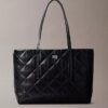 Bolso tote pequeño con logotipo acolchado Bolso tote pequeño con logotipo acolchado