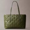 Bolso tote pequeño con logotipo acolchado Bolso tote pequeño con logotipo acolchado