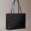 Bolso tote pequeño con logotipo acolchado Bolso tote pequeño con logotipo acolchado
