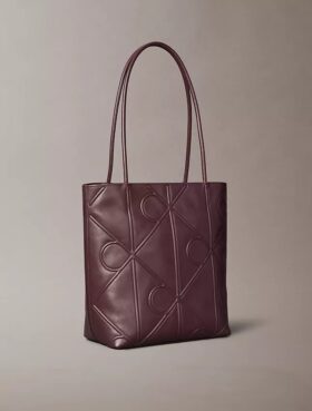 Bolso tote pequeño con logotipo en relieve