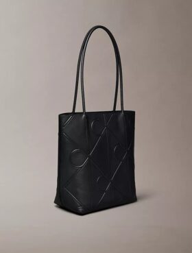 Bolso tote pequeño con logotipo en relieve