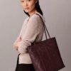 Bolso tote pequeño con logotipo en relieve