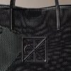 Bolso tote pequeño de malla con logotipo