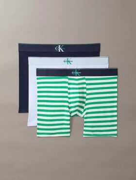 Boxer Brief de algodón Cotton Stretch con monograma gráfico, paquete de 3