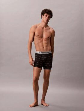 Boxer Brief elástico de microfibra cepillada