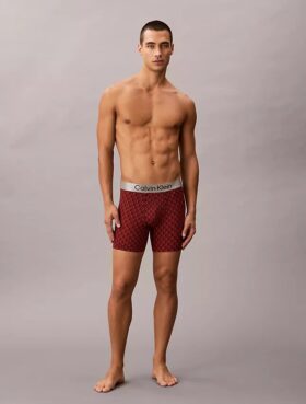 Boxer Brief elástico de microfibra cepillada